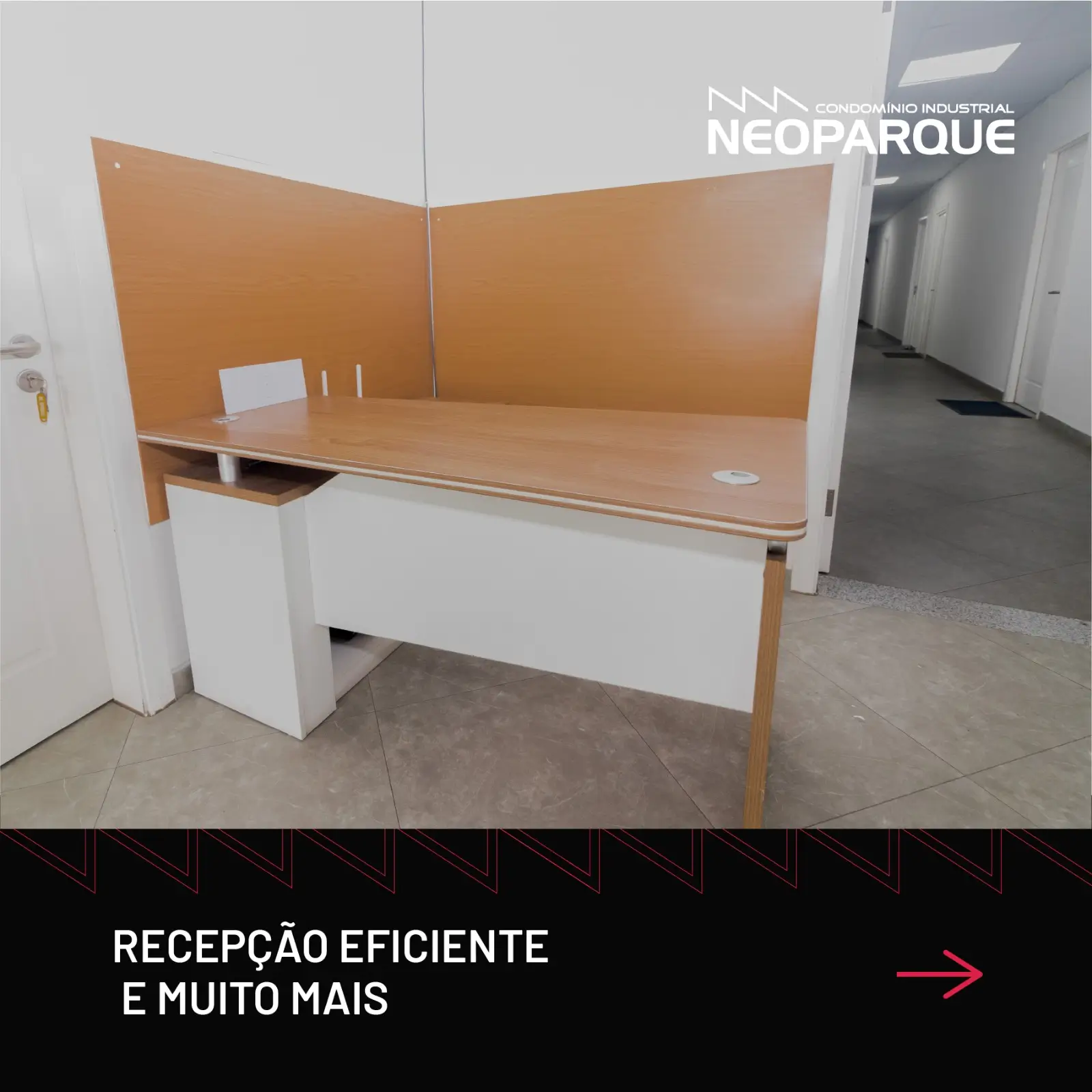 Escritórios 1 Recepção - Arrendamento de escritórios em Maputo